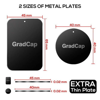 2X GradCap Metal Plate for 1.75" x 2.5" (Black)