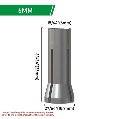 Engraving Chuck Router Collet Set of 3 with Metal Body and Multiple Sizes