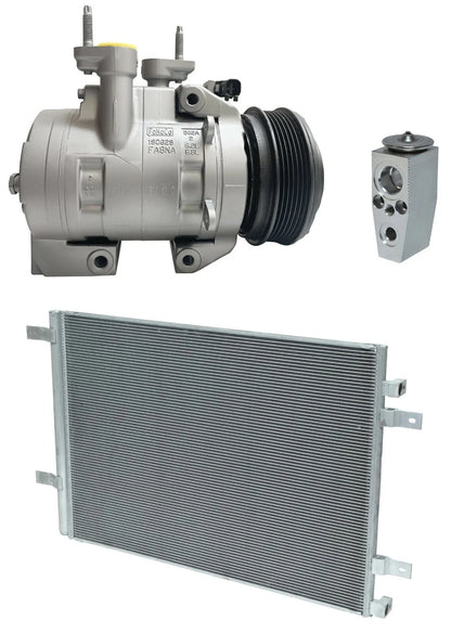 AC Compressor Kit With Condenser for Ford F-250 Super Duty 6.2L (2019–2019)