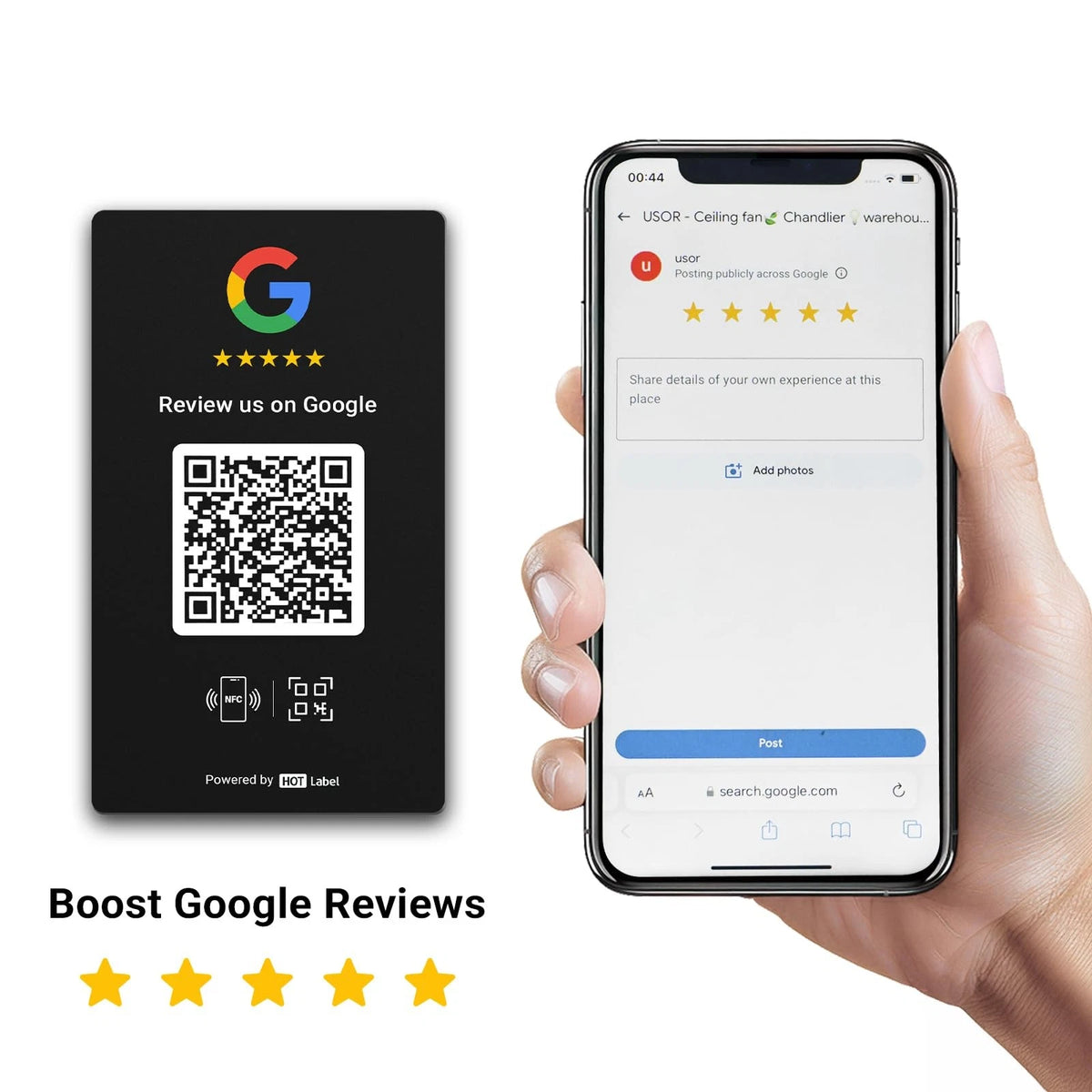 3-Pack Review Cards for Boosting Business