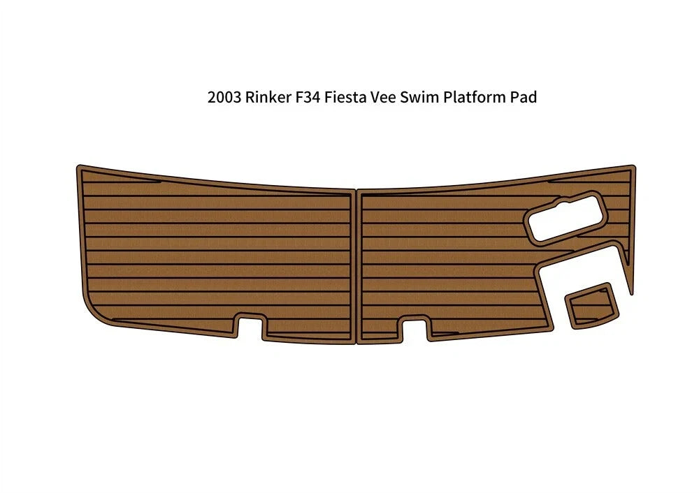 EVA Foam Teak Deck Flooring Mat for Rinker F34 Fiesta Vee (2003)