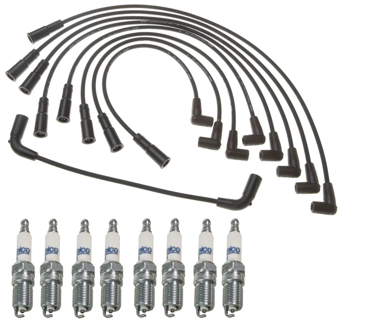 Pro Ignition Wire Set & ACDelco Rapidfire Spark Plugs for Chevy GMC P3500 (1990–1999)