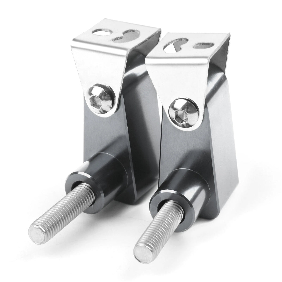 Set of 2 CNC Titan M8 Motorcycle Headlight Fog Light Mount Bracket M523-A071-TI