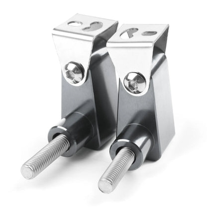 Set of 2 CNC Titan M8 Motorcycle Headlight Fog Light Mount Bracket M523-A071-TI