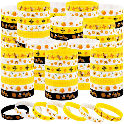 144Pcs Bee Bracelets for Party Decorations and Gifts