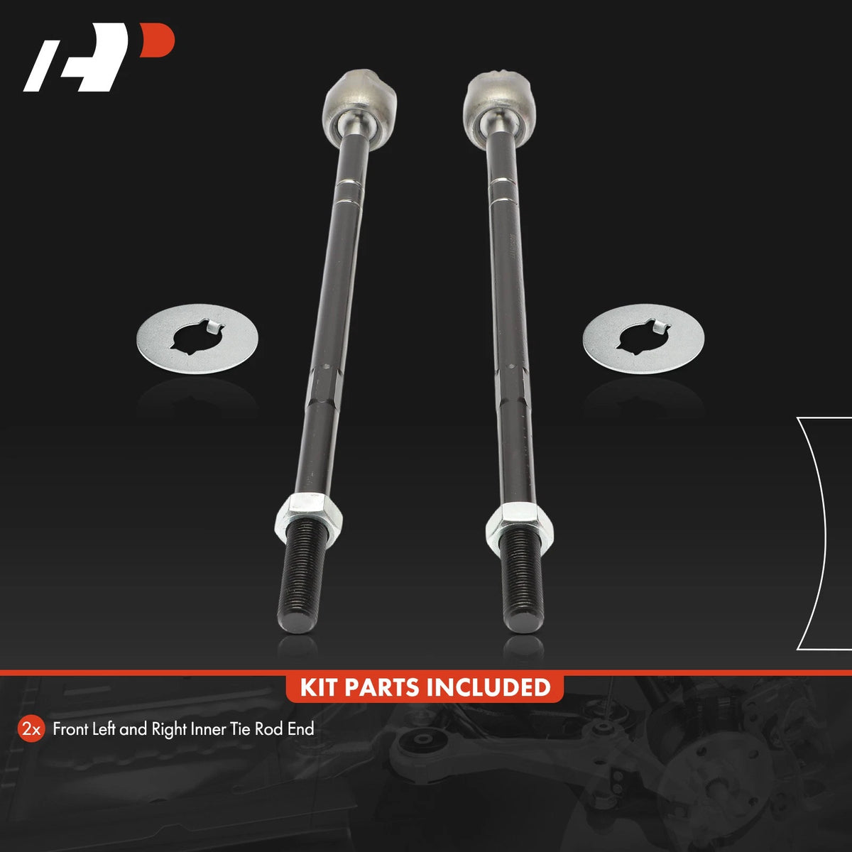 2X Front Inner Tie Rod End for Dodge Sprinter 2500 3500 (2007–2009) - 68020843AA, 68020843AB, MS10751