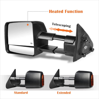 Extendable Power Heated Towing Mirror with LED Signal for Tundra (2007–2016)