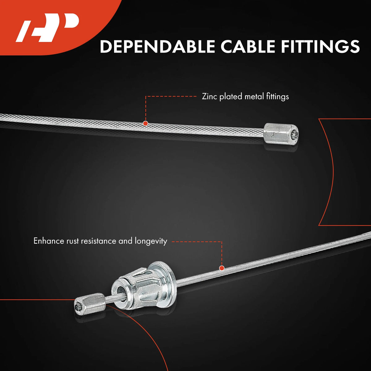Parking Brake Cable for Ford F-450 Super Duty (2008–2016) 7C3Z2A793N, C660936