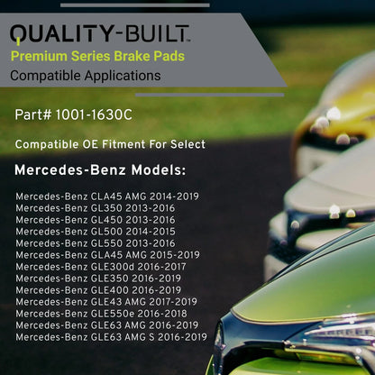 Rear Ceramic Brake Pads for 2012–2020 Mercedes-Benz Models
