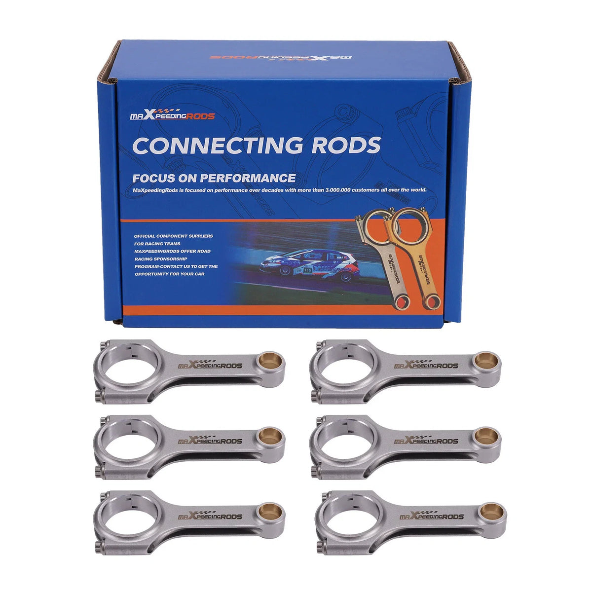 Connecting Rods for Audi B5 S4 Quattro 2.7T (1997–2002) ARP 2000 H-Beam 800HP