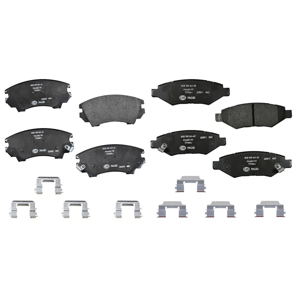 Set of 4 Brake Pad Sets for Chevrolet Camaro (2010–2015) SET-H57355041611-C