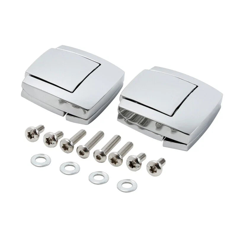 Razor Chopped King Trunk Latches for Harley Touring Road King (1980–2013) Chrome