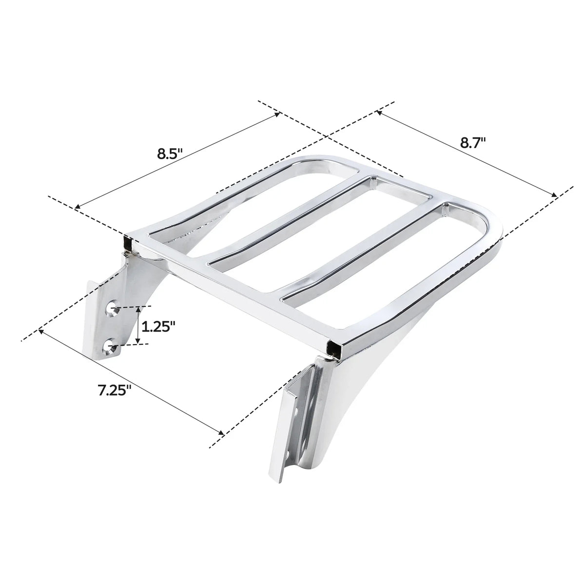 Rear Backrest Luggage Rack for Harley Softail (1984–2005) & Sportster XL 883 (2004–UP)