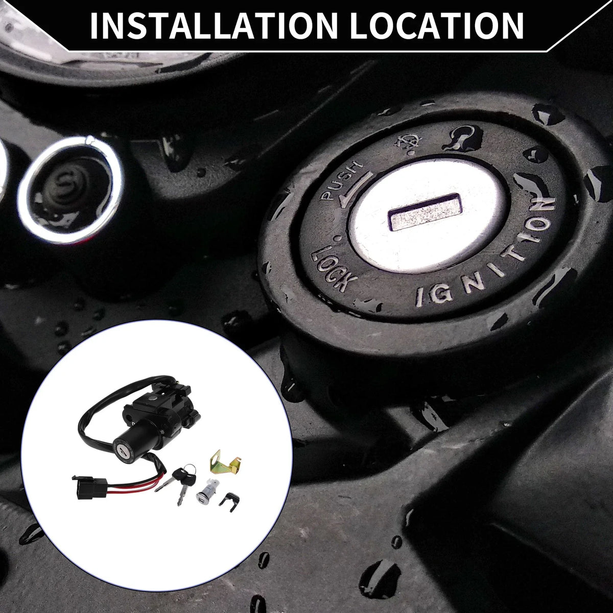 Ignition Key Switch Set for Honda CBR300RA (2017–2018)