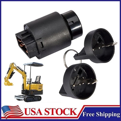 Ignition Switch Key for Mini Excavator AGT Typhoon