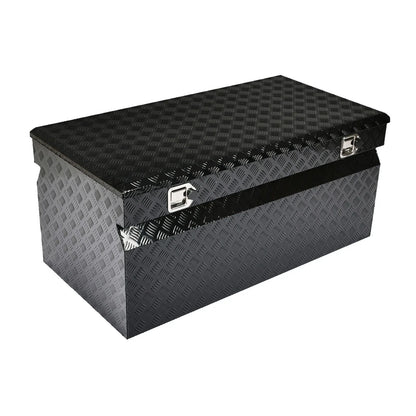 48" Black Aluminum Tool Box for Pickup Truck (Universal Fit)