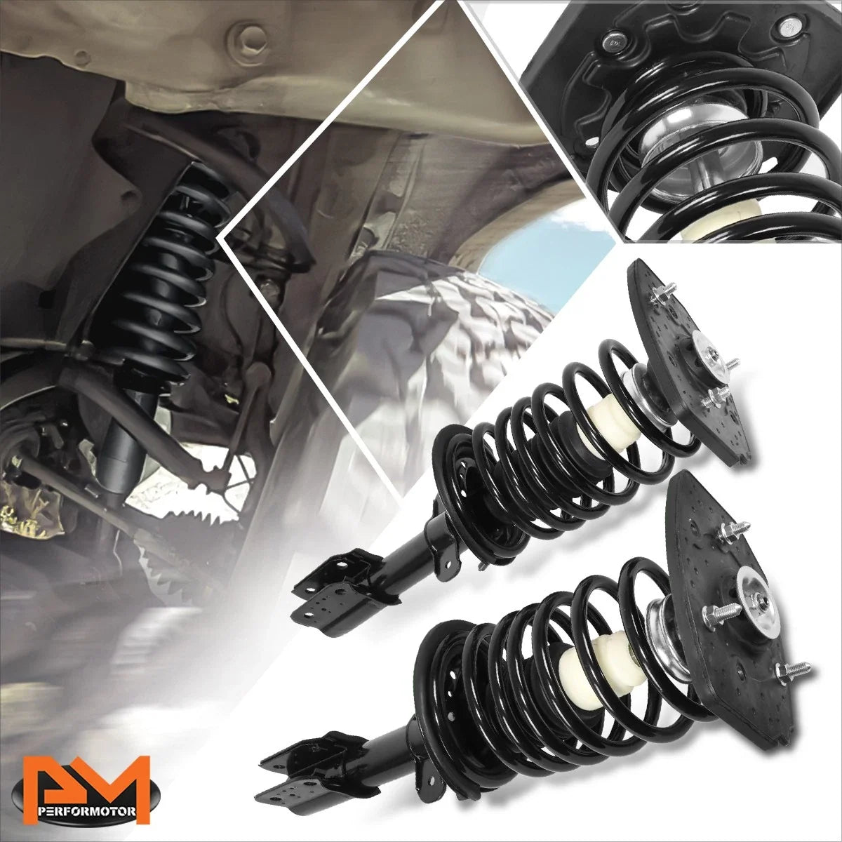 Complete Rear Struts Assembly w/Coil Spring for Grand Prix/Century/Impala (1997–2008)