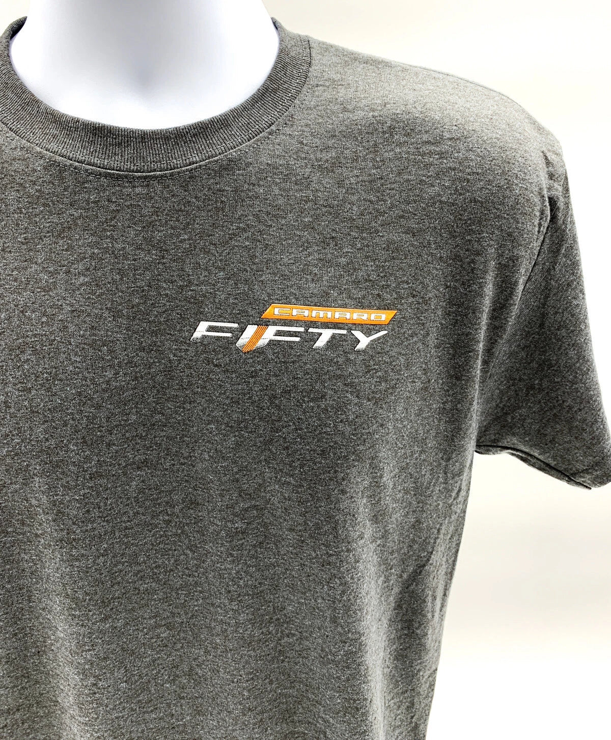 Chevy Camaro T Shirt Gray Front Logo for Chevrolet Camaro (1967–2002)