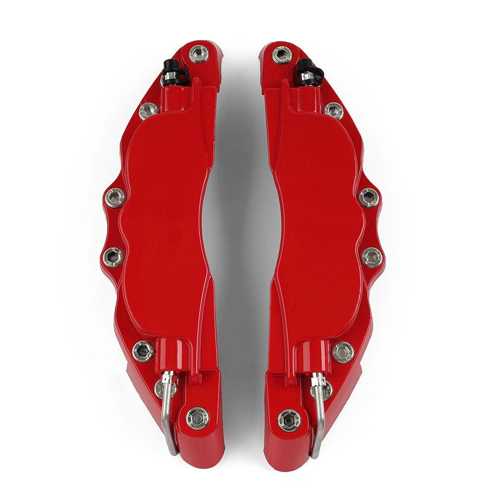2X Universal Medium Metal Car Disc Brake Caliper Covers