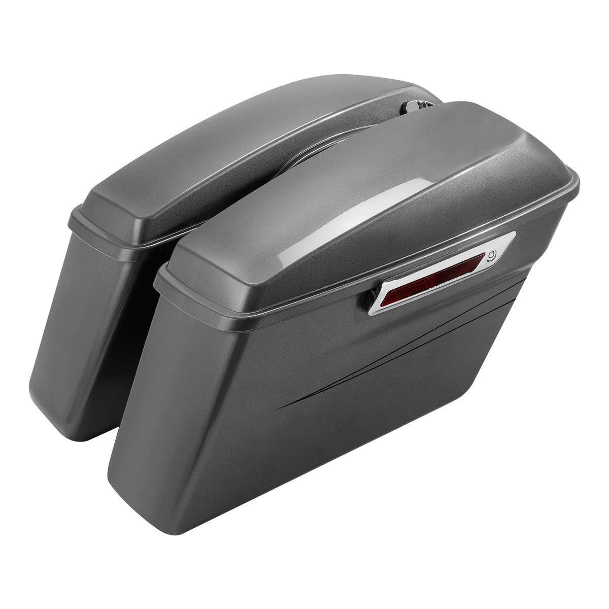 Hard Saddlebags for Harley Road King Electra Glide (2014–2024) Charcoal Pearl