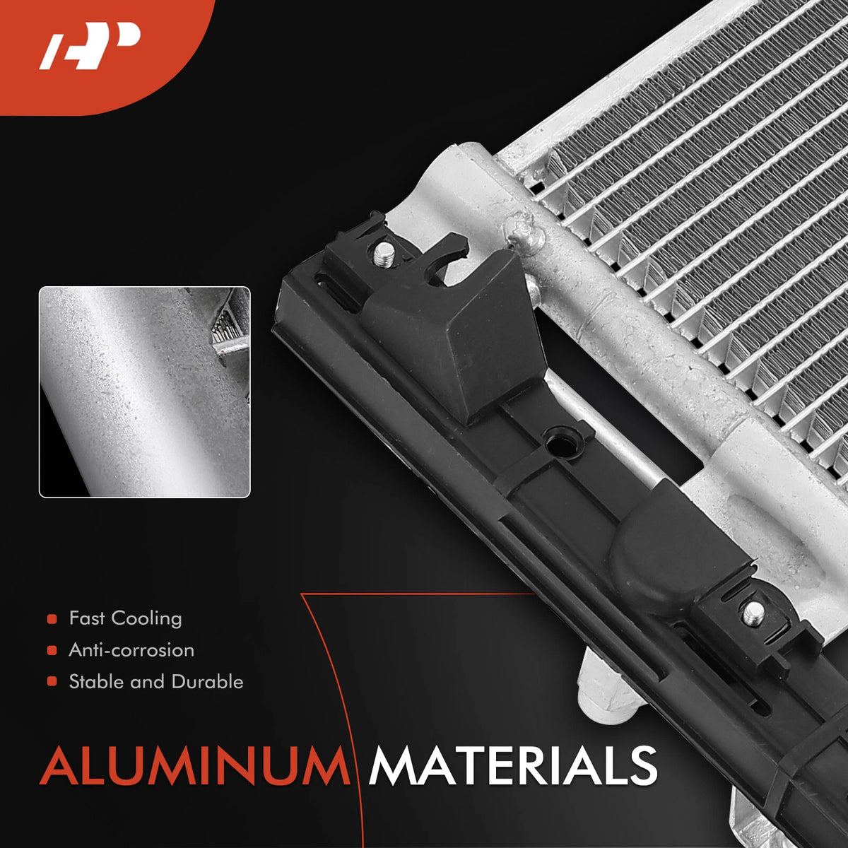 A-Premium A/C Condenser w/ Bracket for Toyota Corolla (1998–2002) 4897, 94368, 8846002050