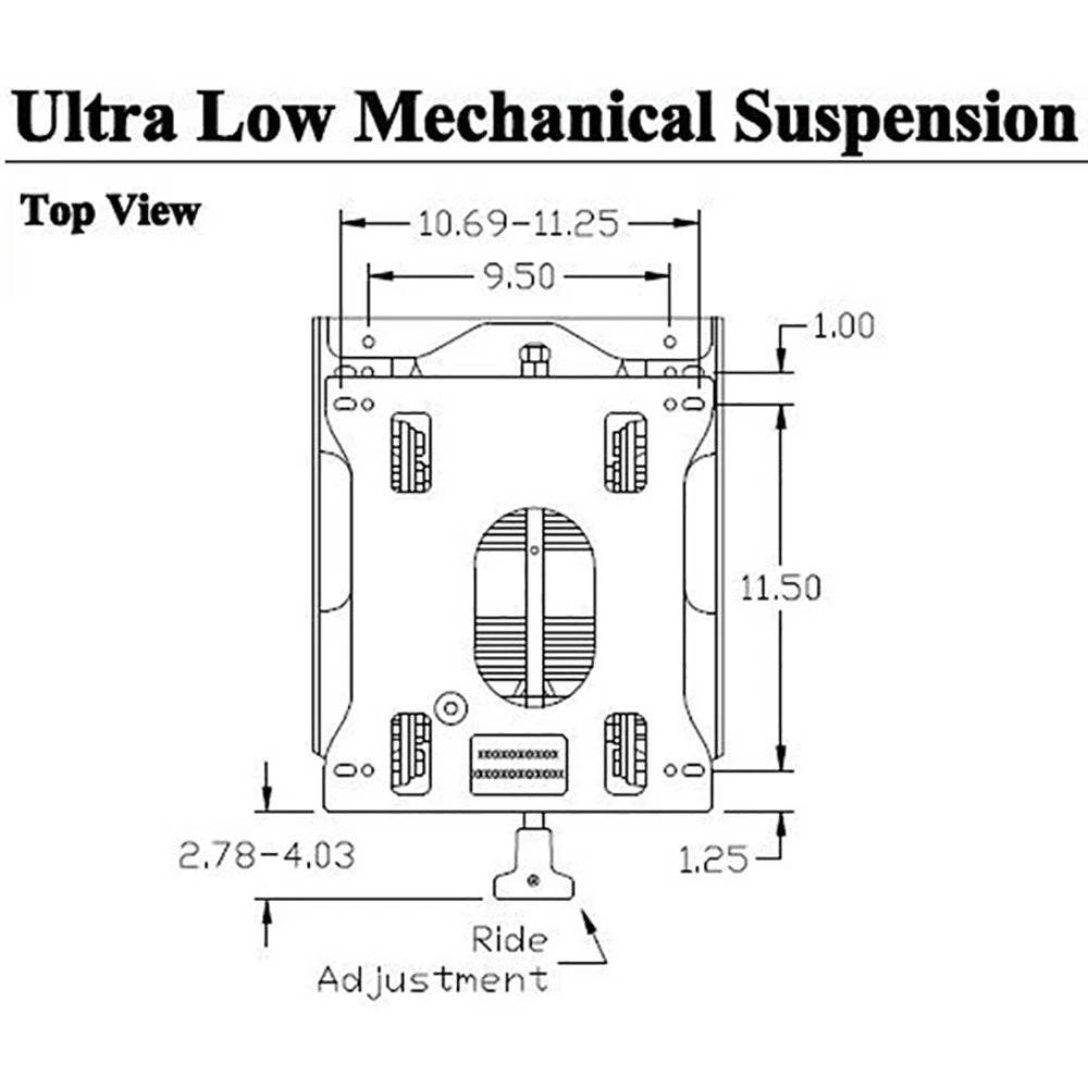 Seat Suspension Kit for Snapper Pro, Ferris, Cub Cadet Tank, Big Dog