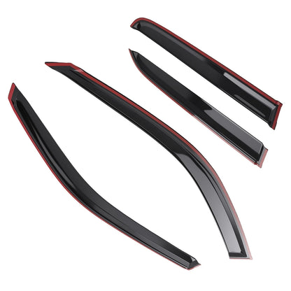 Set of 4 Rain Guards Visor Window Wind Deflectors for Toyota 4Runner (2003–2009)