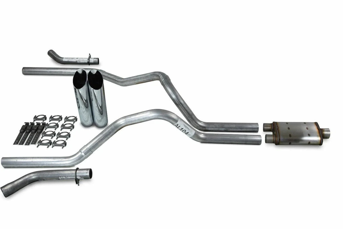 2.5" Dual Exhaust Kit for Ford F150 (2021–2025) with Slash Tips