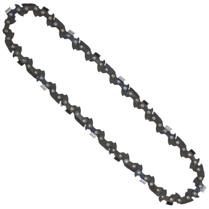 Set of 6 Semi Chisel Chainsaw Chains 8 Inch .050 3/8 LP 33DL for Earthwise Kobalt (91PX033, S33-21, S33, H37-33, 63PM333E)