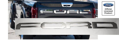 Tailgate Letter Inserts Replacement for 2017 2018 Ford F150 Raptor (Brushed Stainless)