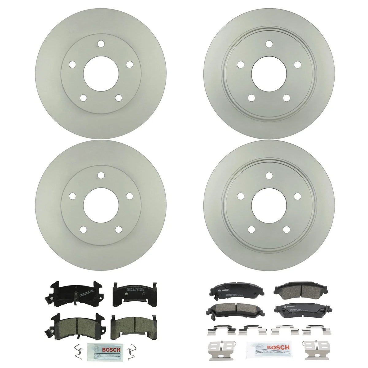 Bosch Quietcast Brake Pad Kit & Rotors for GMC Jimmy (RWD) (1995–2001)
