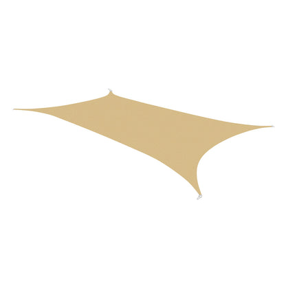 Large Rectangle Outdoor Patio Sun Shade Sail for Backyard Garden