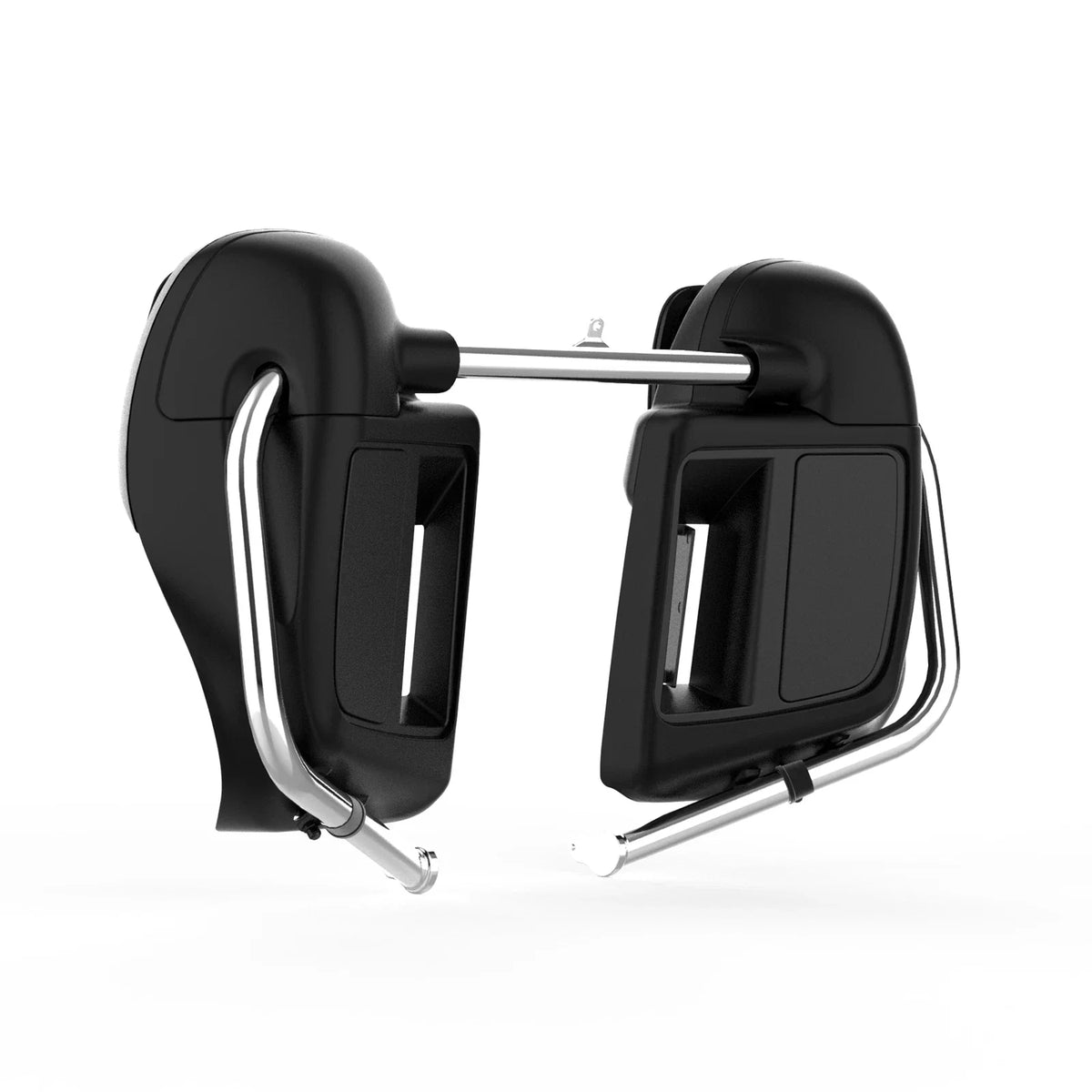 Matt Black Lower Vented Fairings & Engine Guard Bar for Harley Touring (2014–2024)