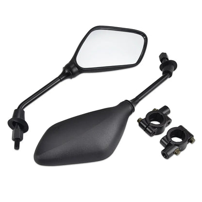 Pair 7/8" Rear View Side Mirrors M8 for Kawasaki Honda Yamaha Suzuki BMW Ducati (All Years)