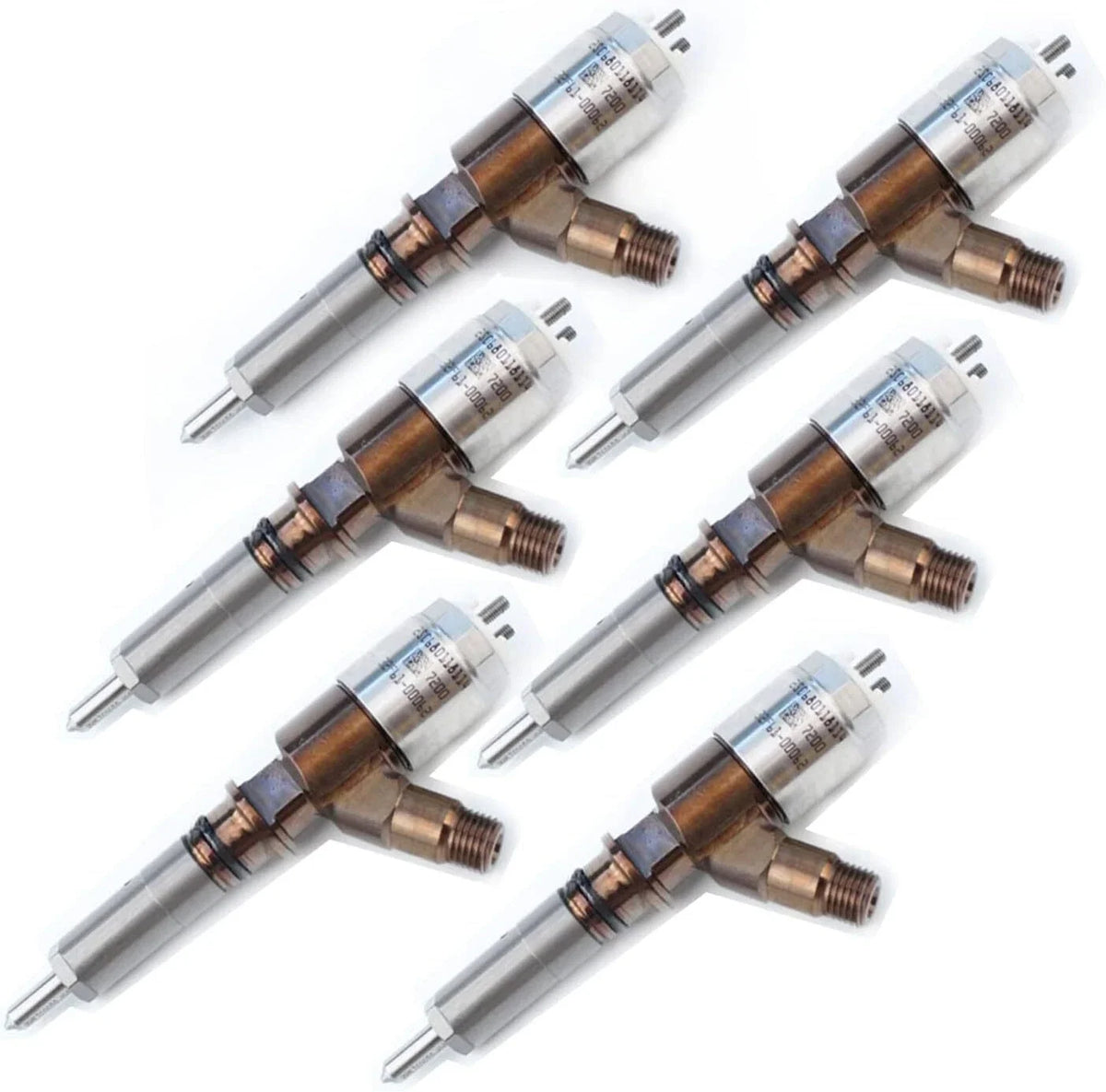 Set of 6 Fuel Injectors for CAT C6.6 Engine (613G) 321-0990