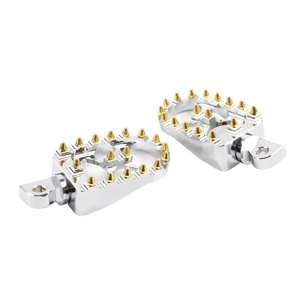 CNC Wide Fat Foot Pegs for Harley Dyna Sportster Fatboy