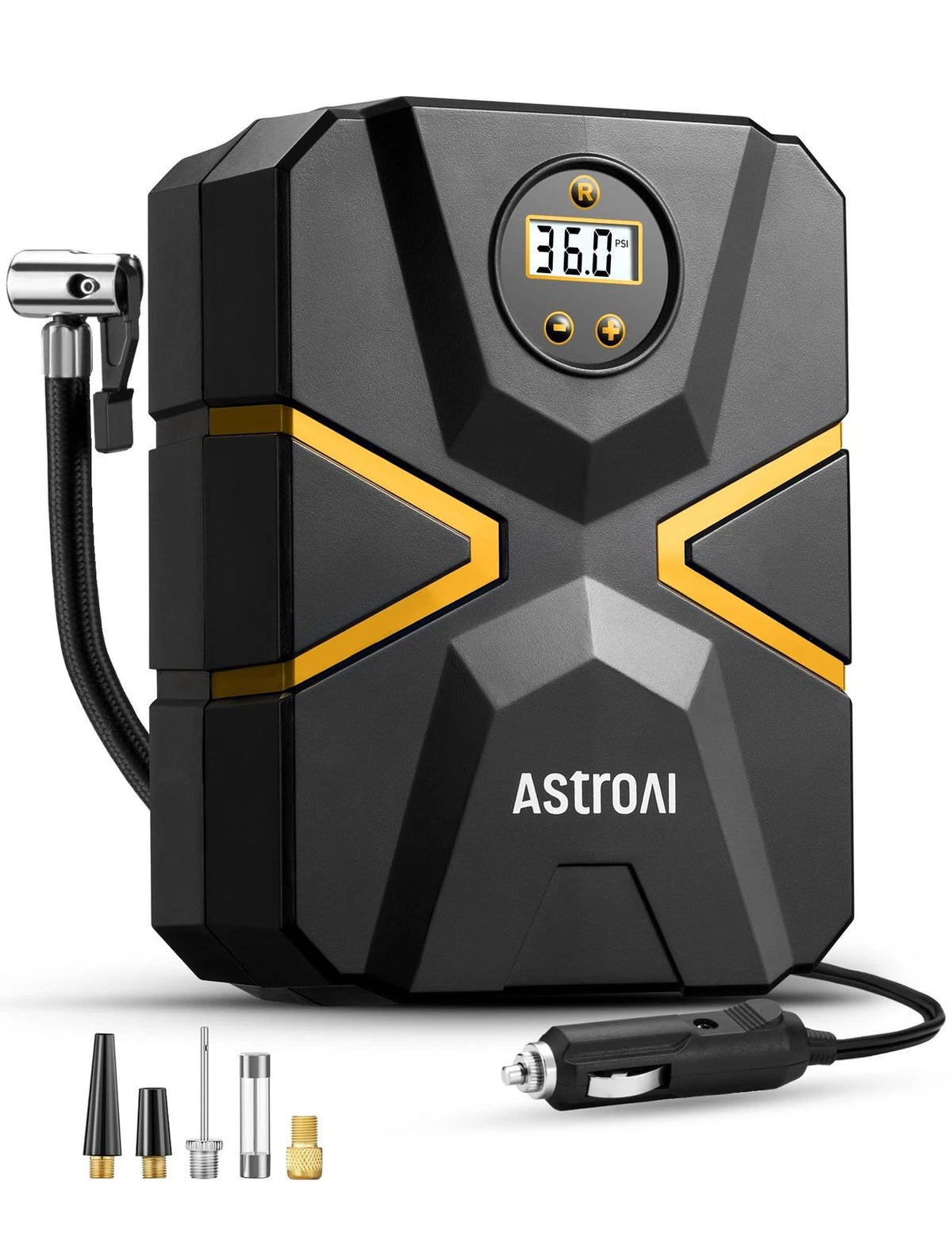 AstroAI S1 Tire Inflator for Portable Air Compressor (12V DC, 150PSI)