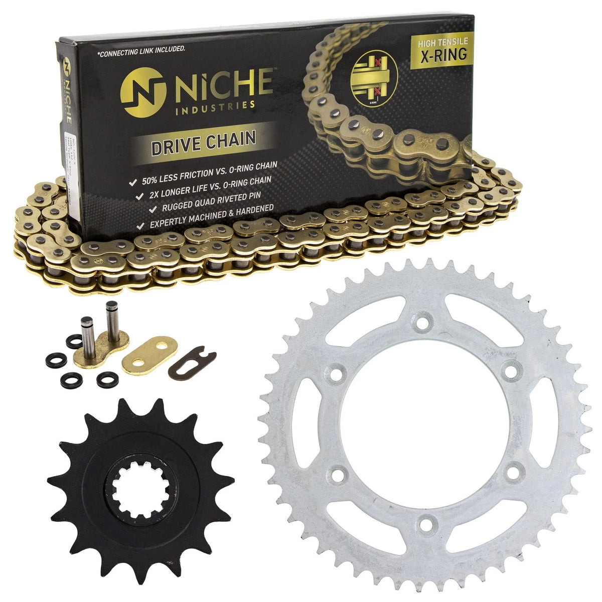 Sprocket Chain Set 15/48 Tooth for Husaberg FE550E (MK1004737, 40530-KZ4-J22)