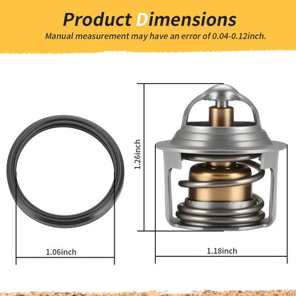 Thermostat w/ O-Ring for Arctic Cat Alterra 500 550 650 700 (2014–2021) 3413-012 0808-078
