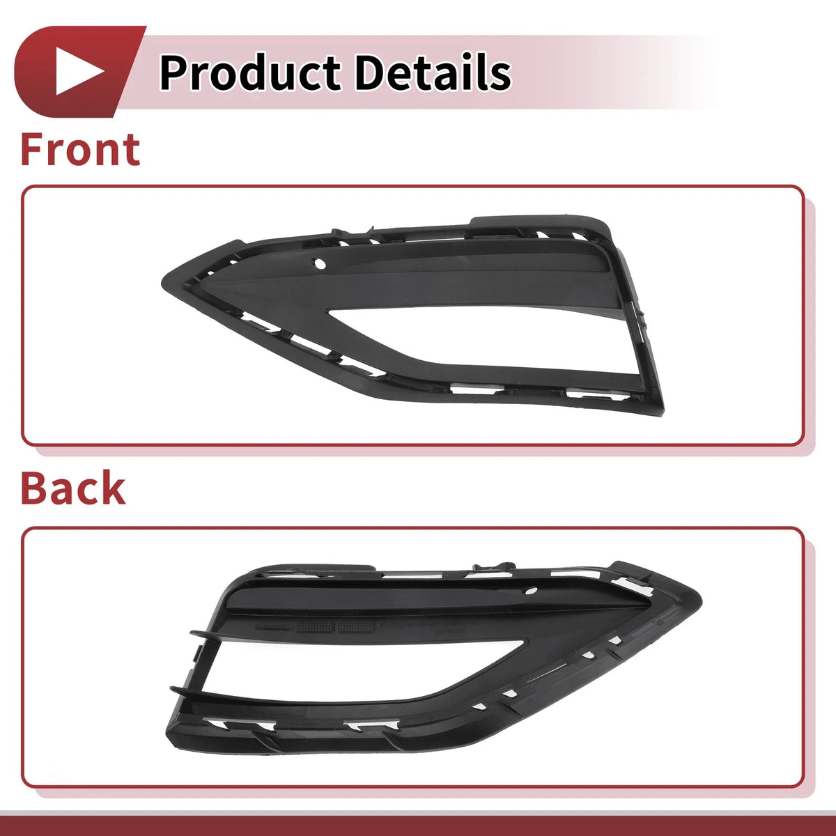 1 Pc Fog Light Grill for Volkswagen Jetta (2019–2020) No. 17A853665A