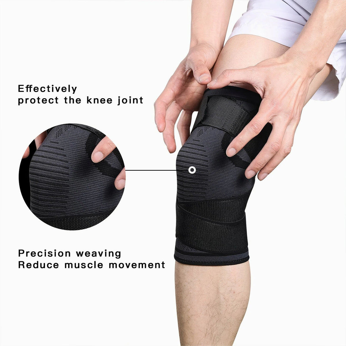 Knee Sleeve Compression Brace for Sport Joint Pain Relief