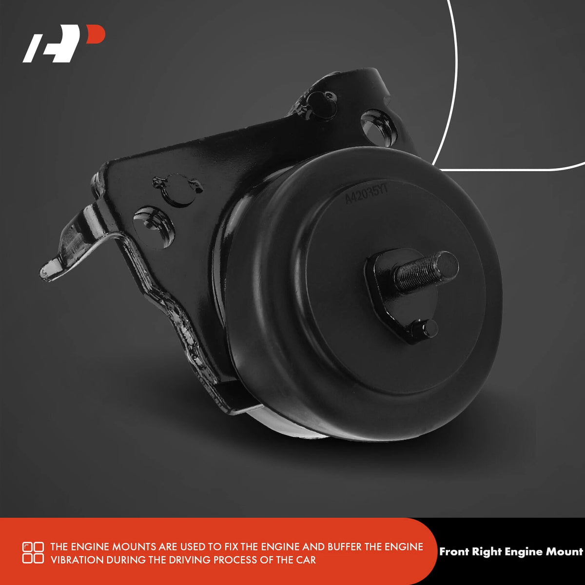 2X Front Engine Motor Mount for Toyota Tundra (2007–2014) 123620P020, 123610P050