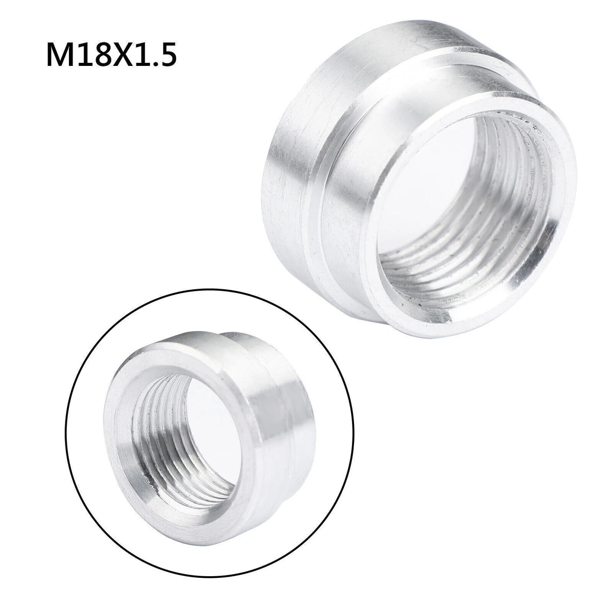 M18X1.5 Female Aluminum Weld On Fitting Bung for (C196-A021-SIL)