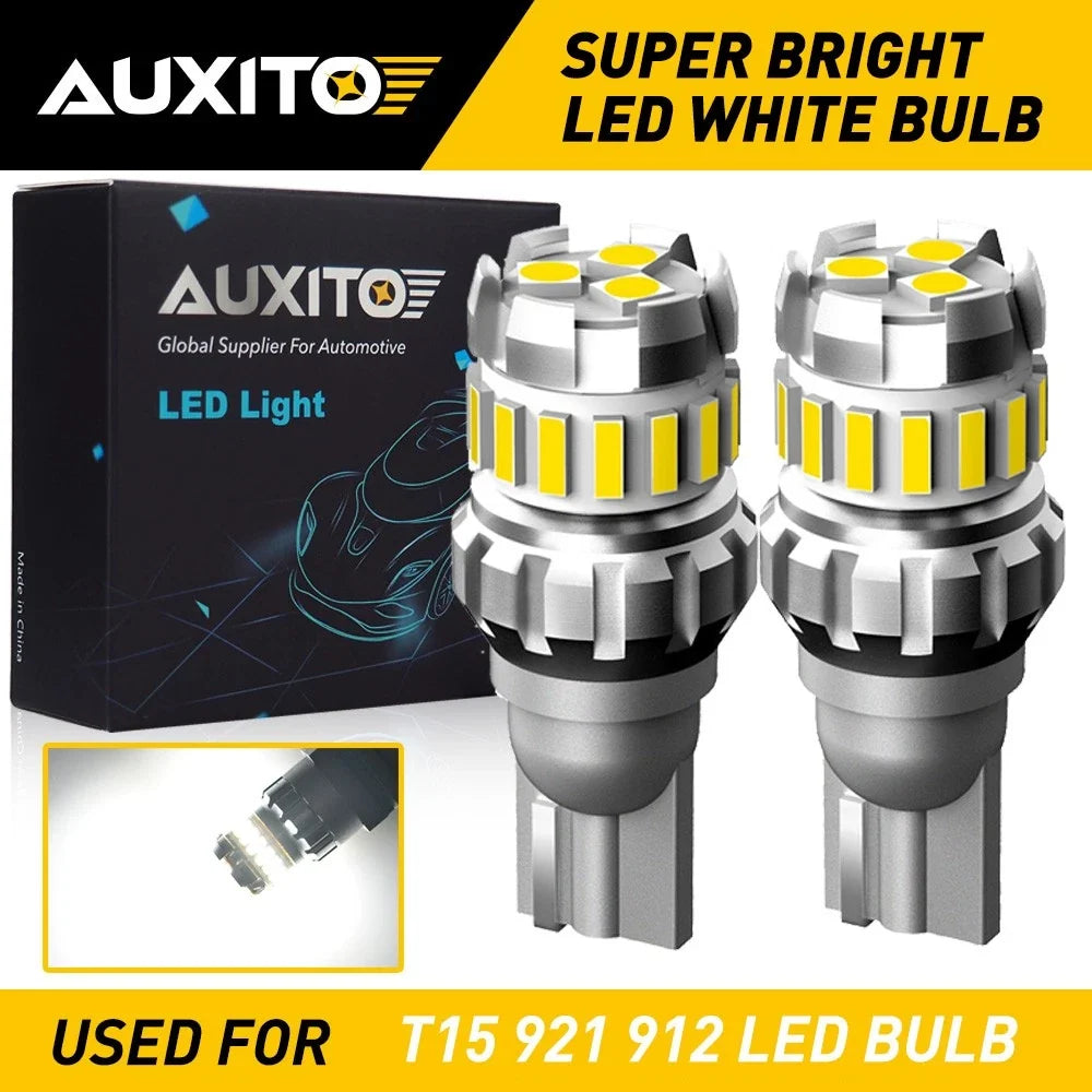 AUXITO 921 912 T15 LED Backup Reverse Light Bulb 6000K for Ford Chevy (EXC)