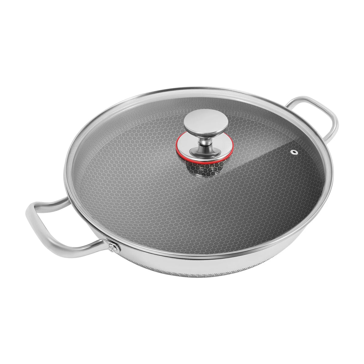 13.19" Non-Stick Skillet with Lid for Cooking