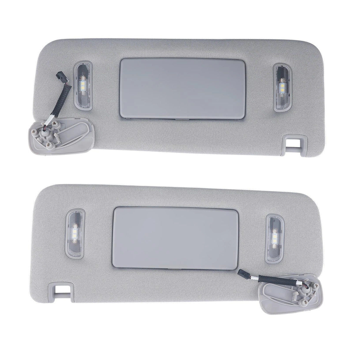 Set of 2 Sun Visors Gray for Chevrolet Suburban (2015–2019)