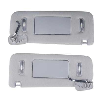 Set of 2 Sun Visors Gray for Chevrolet Suburban (2015–2019)