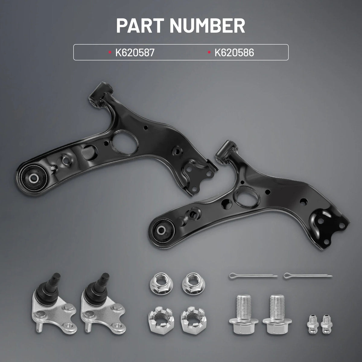 2X Front Lower Control Arm w/Ball Joint for Lexus NX300 NX200t (2015–2020)