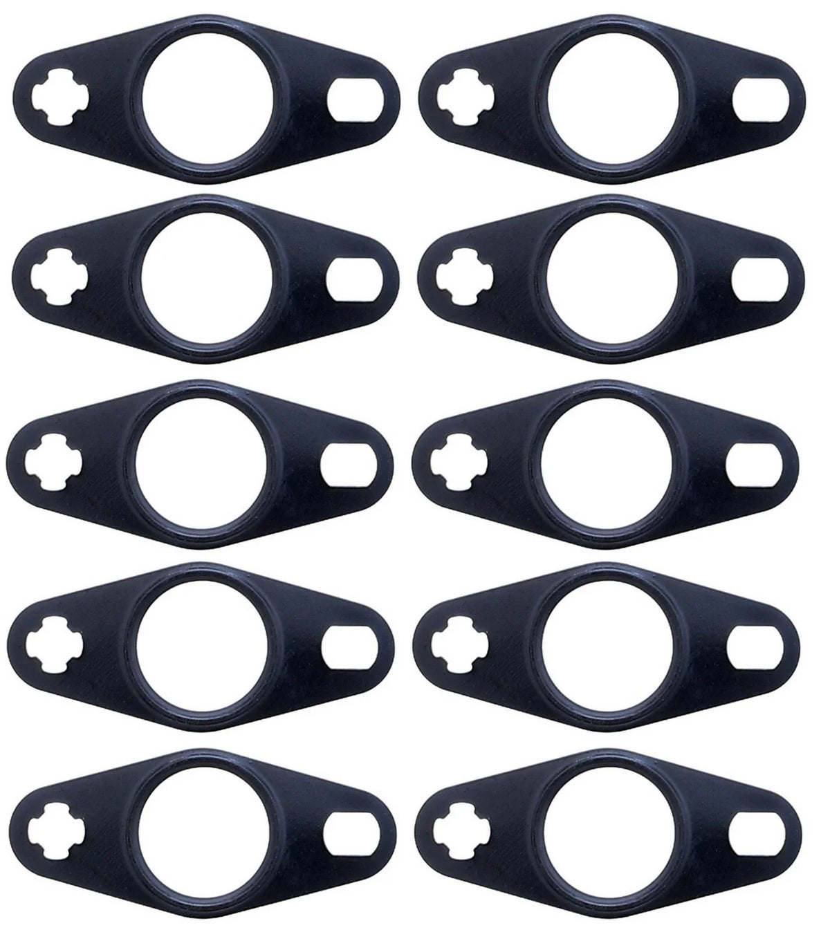 Set of 10 Turbocharger Oil Return Line Gaskets for Audi A4 A6 VW CC Eos