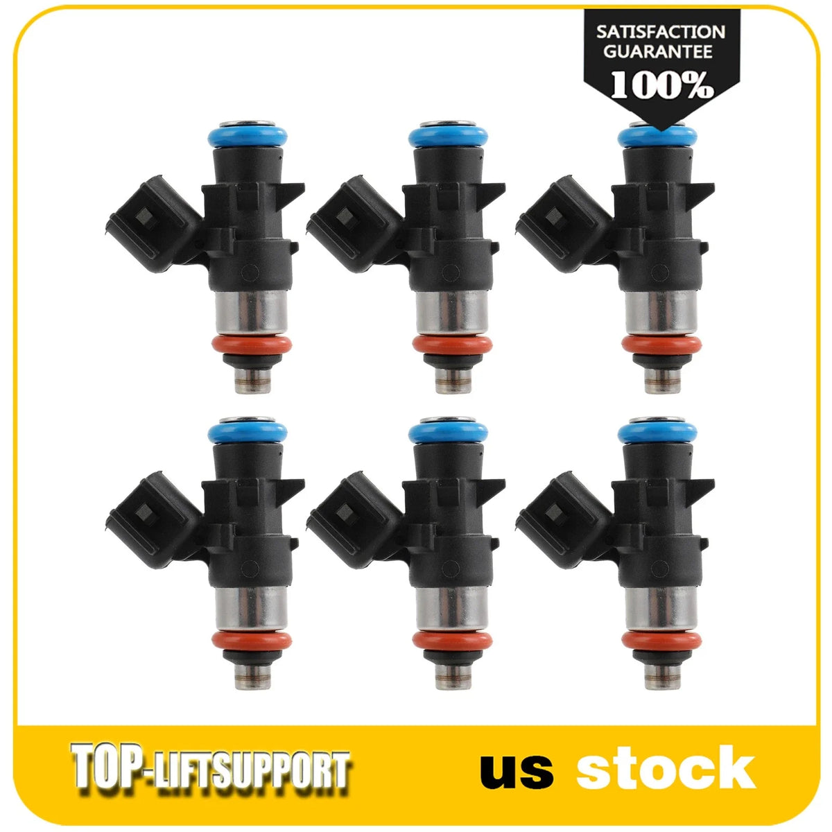 Set of 6 Fuel Injectors for Chrysler Pacifica Voyager Ram ProMaster